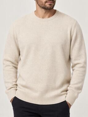 Club Room Men’s 100% Cashmere Crewneck Sweater Oatmeal Heather XXL